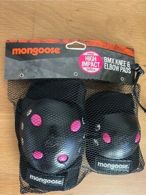 Mongoose BMX Knee & Elbow Pads High Impact  Pink